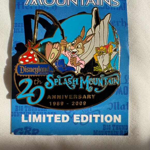 NWT Disneyland Celebrate the Mountains Splash Mountain Brer Rabbit Brer Frog Pin - Picture 7 of 15